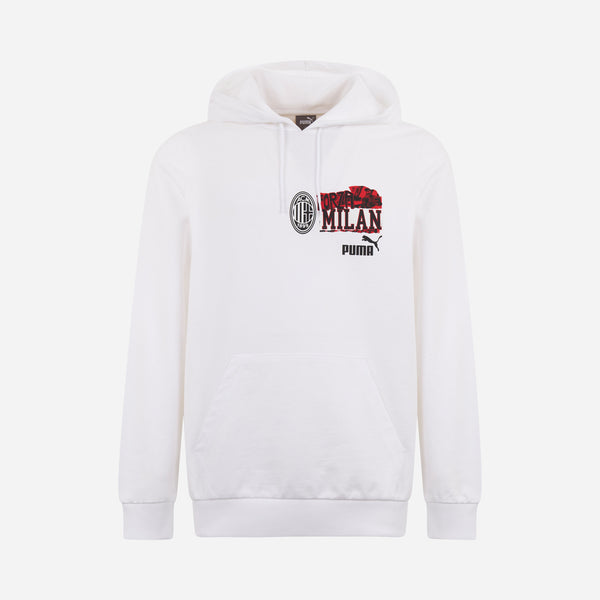 AC MILAN  FOOTBALL NRGY WHITE HOODIE