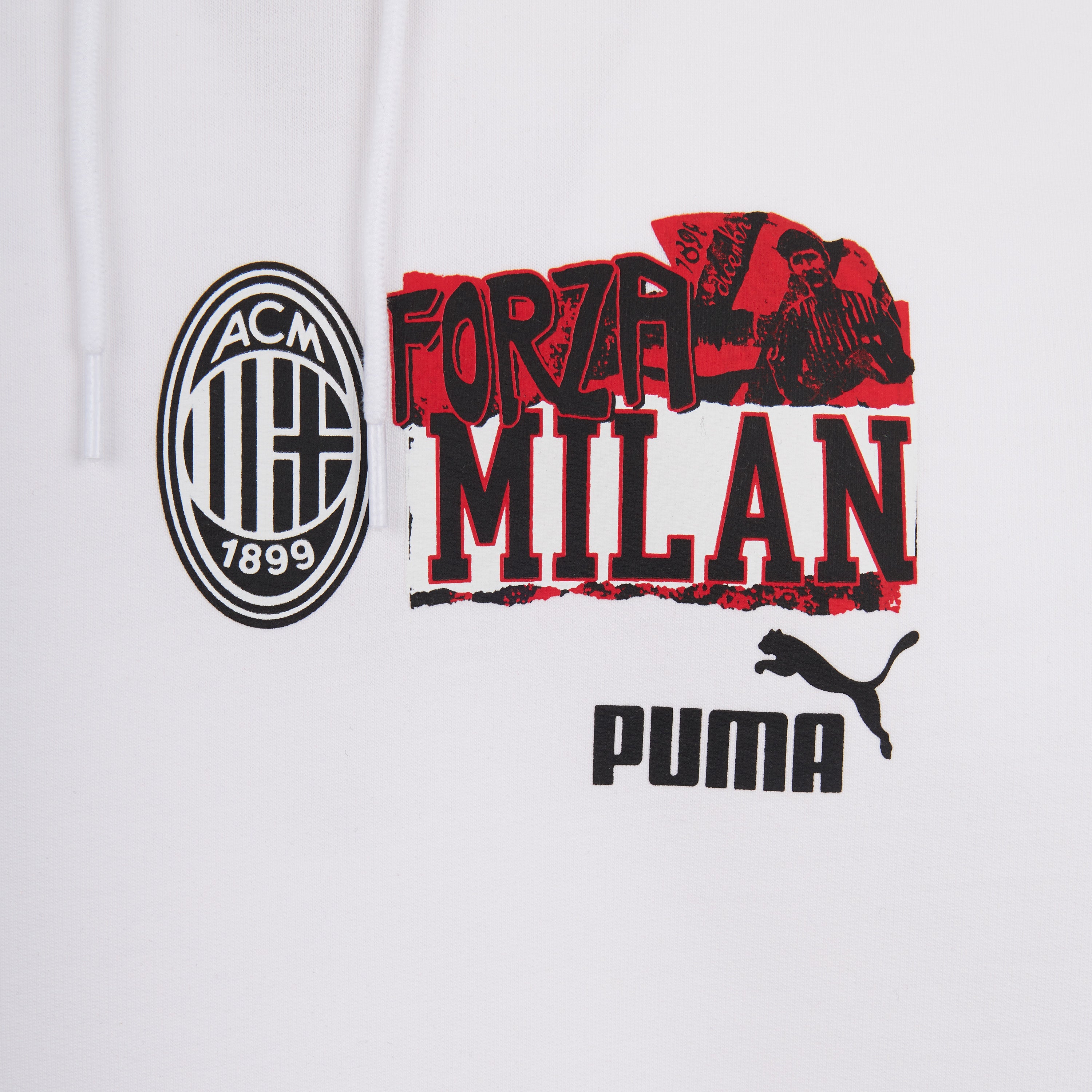 AC MILAN  FOOTBALL NRGY WHITE HOODIE