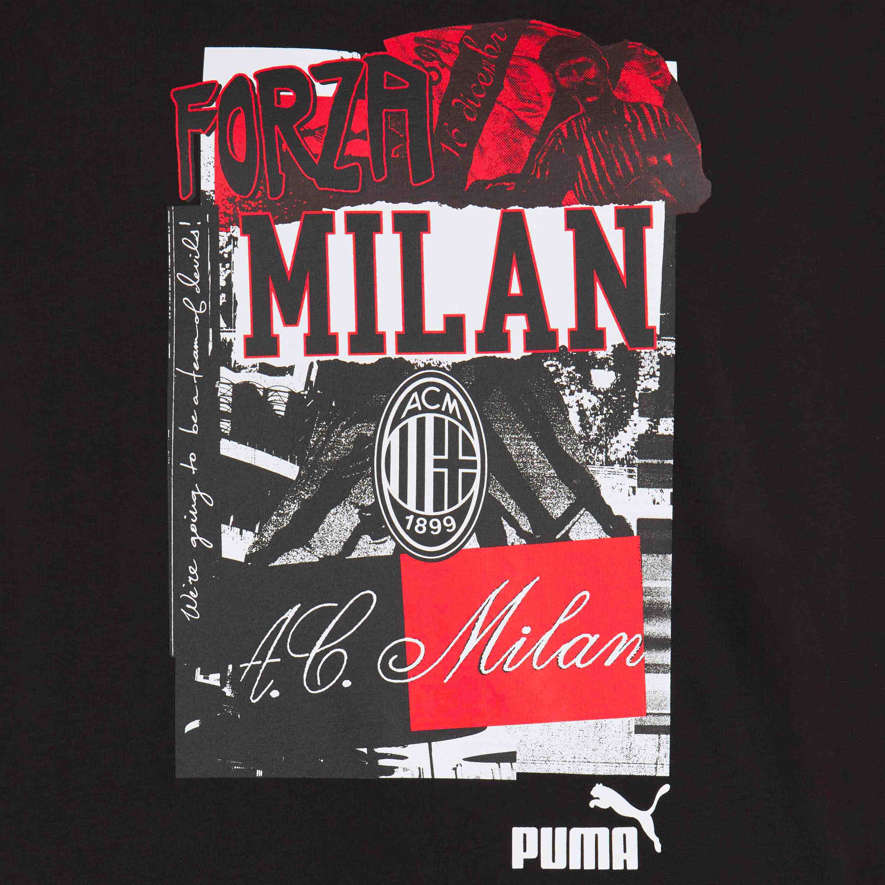 AC MILAN  FOOTBALL NRGY BLACK T-SHIRT