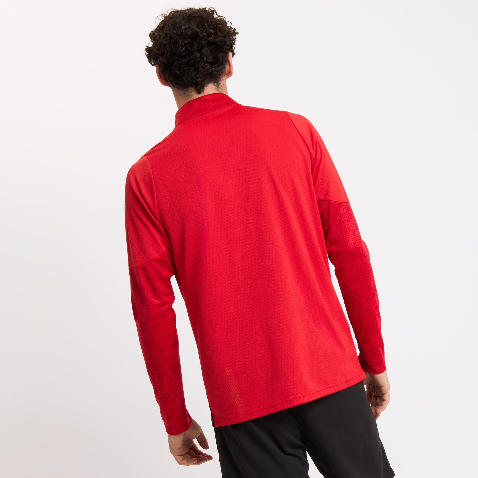 MILAN 1/4 ZIP LONG-SLEEVE TRAINING 2025/26 RED JERSEY | AC