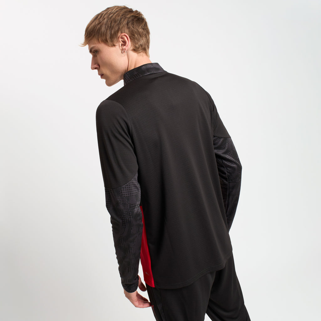 MILAN 1/4 ZIP LONG-SLEEVE TRAINING 2025/26 BLACK JERSEY | AC
