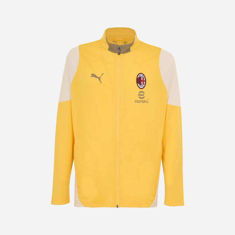 MILAN TRAINING 2025/26 YELLOW JACKET WITH ZIPPER AND POCKETS