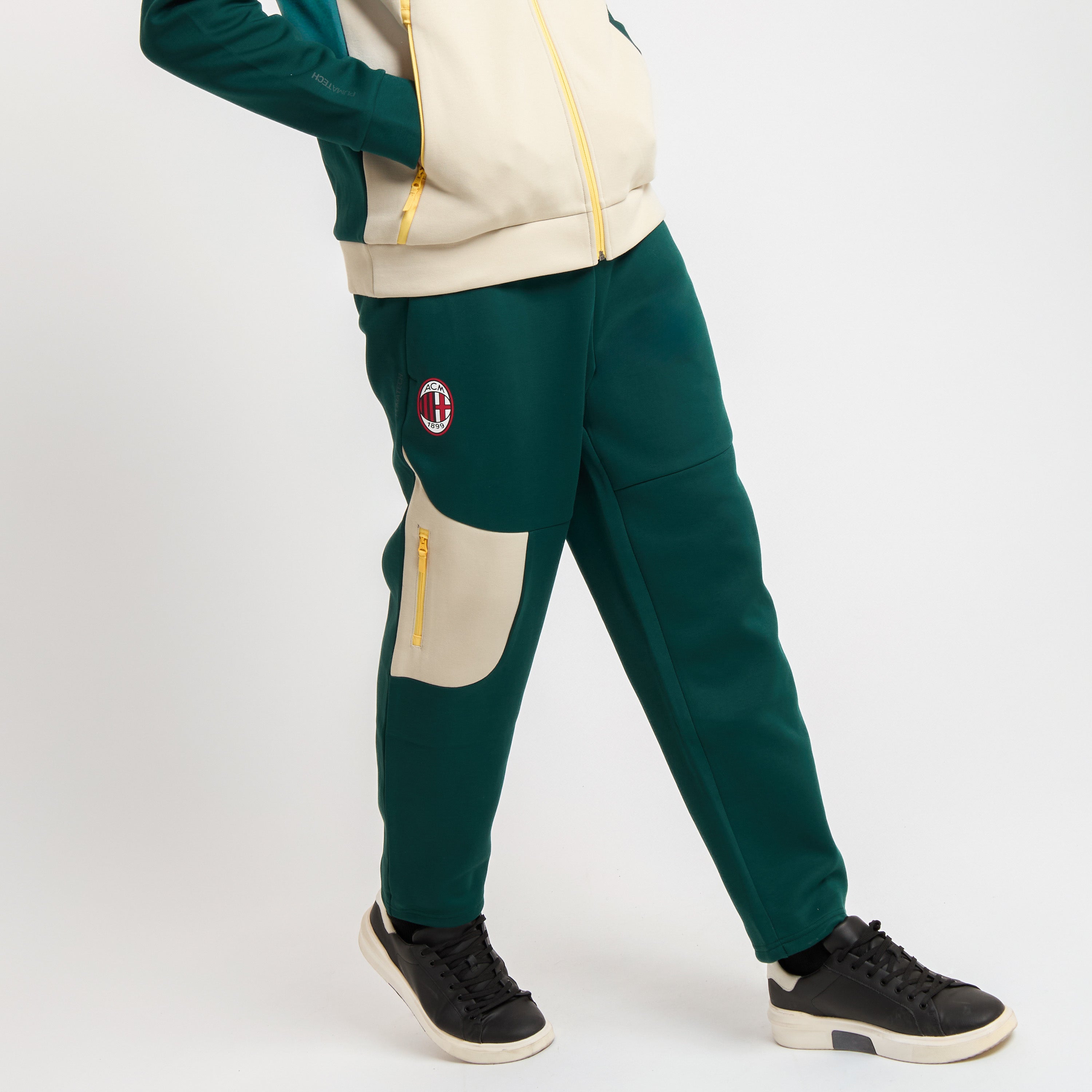 PANTALONI VERDI MILAN PUMATECH 2025/26 CON TASCHE