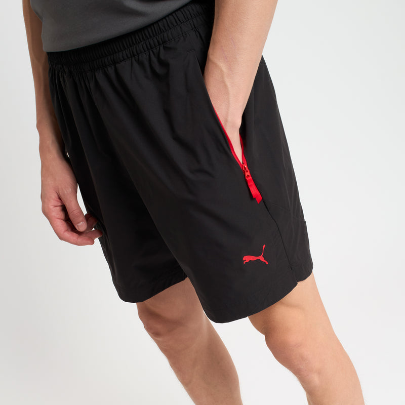 MILAN PUMATECH 2025/26 BLACK SHORTS WITH POCKETS