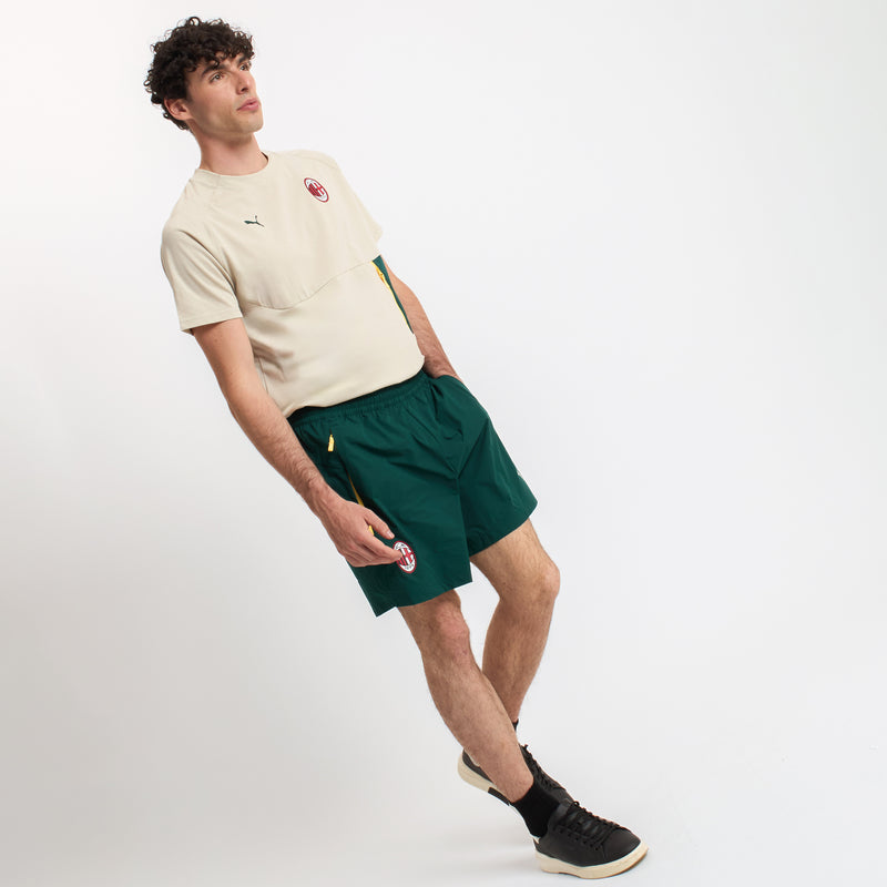 PANTALONCINI VERDI MILAN PUMATECH 2025/26 CON TASCHE