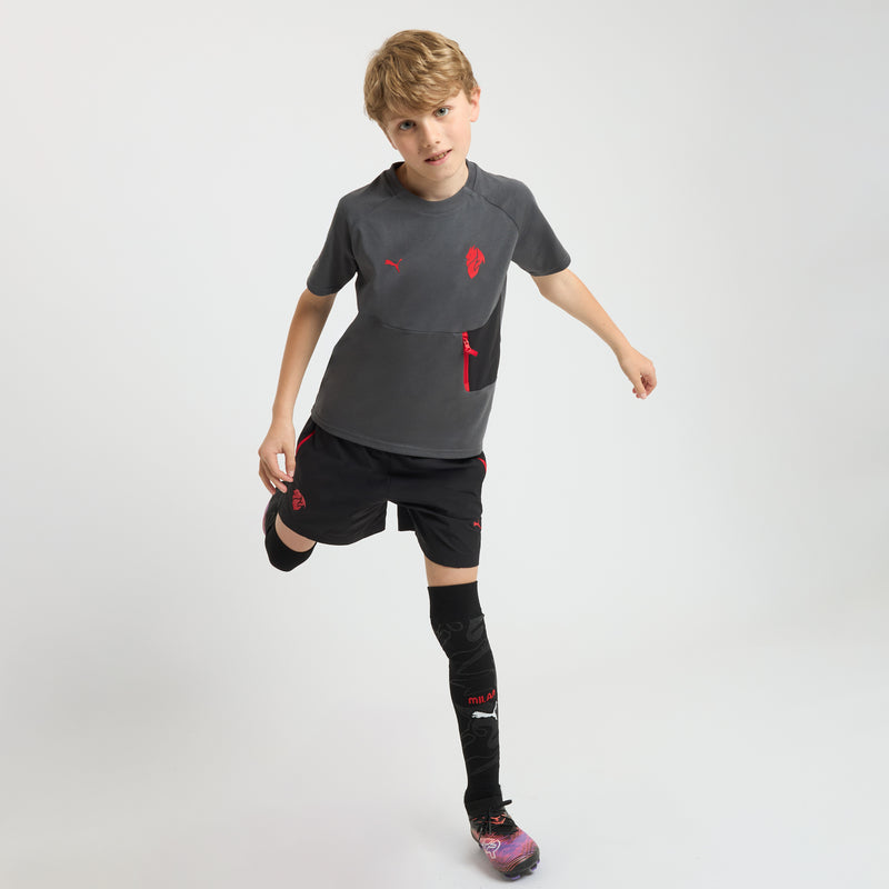 MILAN PUMATECH 2025/26 KIDS' GREY T- SHIRT