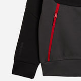 MILAN PUMATECH 2025/26 KIDS' BLACK JACKET WITH ZIPPER AND HOOD
