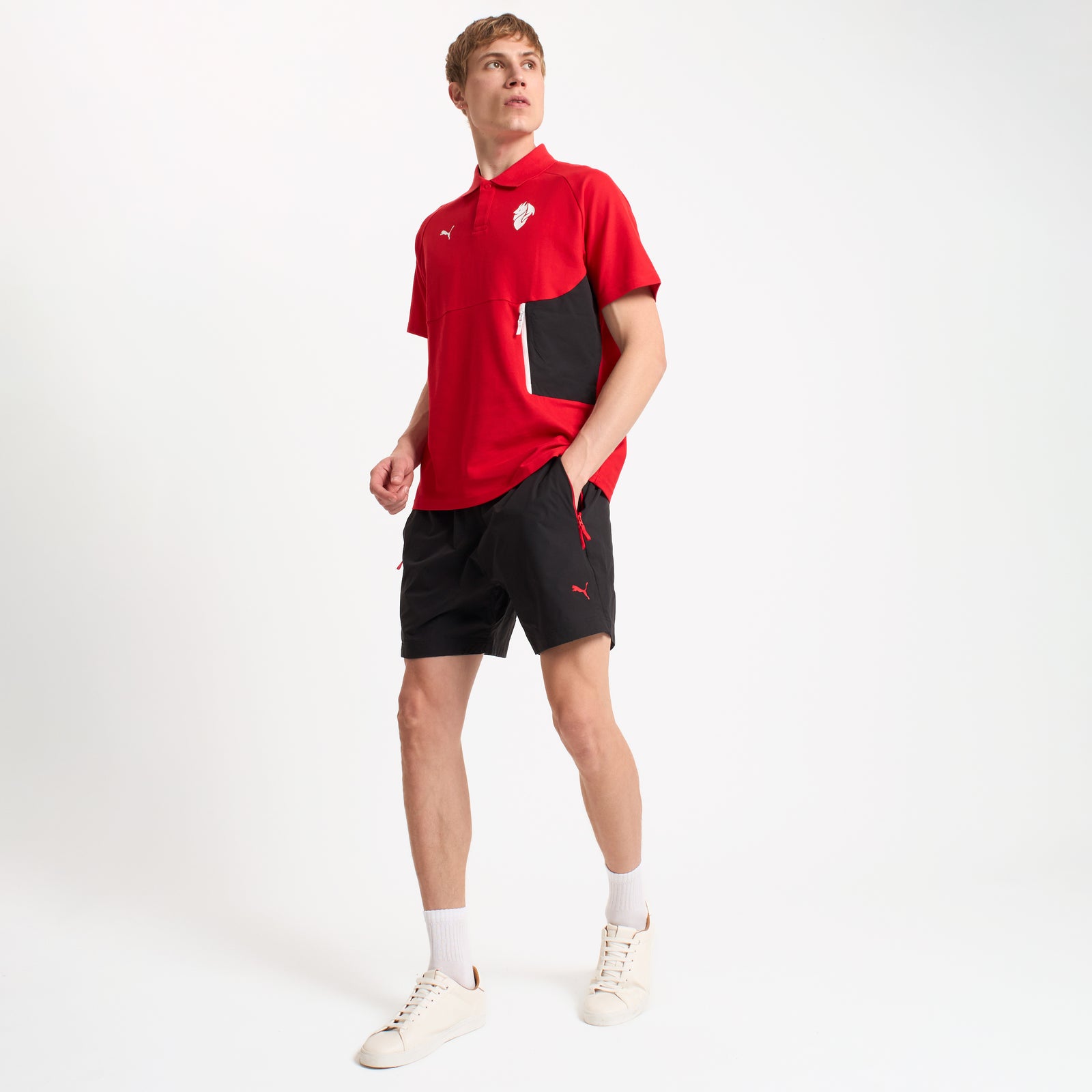 MILAN PUMATECH 2025/26 RED POLO SHIRT | AC Milan Store