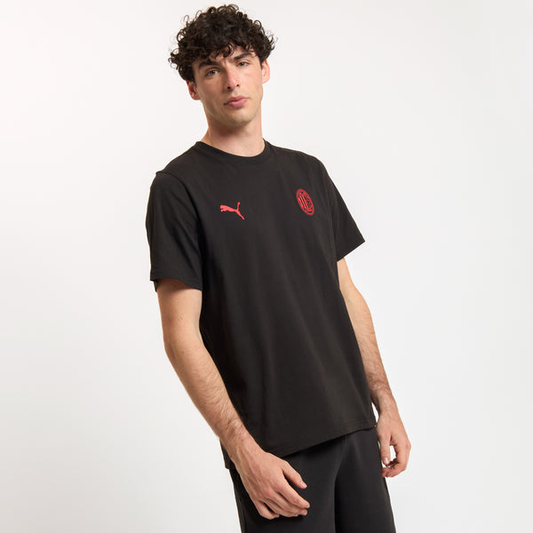 AC MILAN BLACK T-SHIRT ESSENTIAL COLLECTION