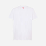 T-SHIRT BIANCA CON GRAFICA CENTRALE MILAN CULTURE