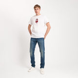 T-SHIRT BIANCA CON GRAFICA CENTRALE MILAN CULTURE