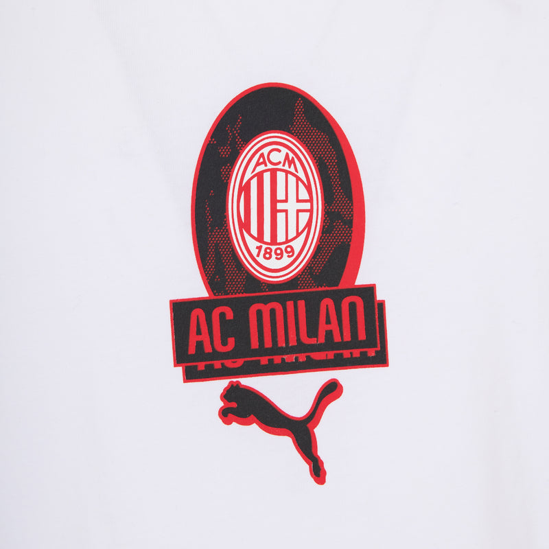 T-SHIRT BIANCA CON GRAFICA CENTRALE MILAN CULTURE