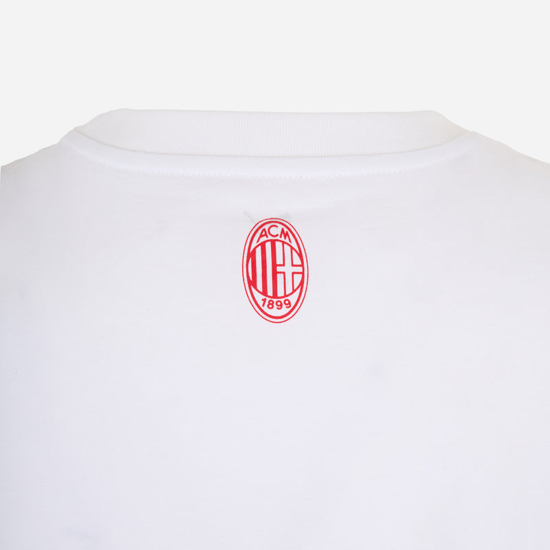 T-SHIRT BIANCA CON GRAFICA CENTRALE MILAN CULTURE