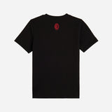 AC MILAN BLACK KIDS T-SHIRT WITH ROSSONERI GRAPHIC CULTURE COLLECTION