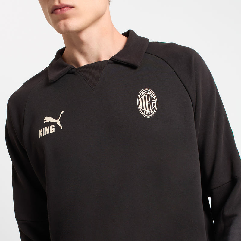 AC MILAN BLACK SWEATSHIRT KING COLLECTION