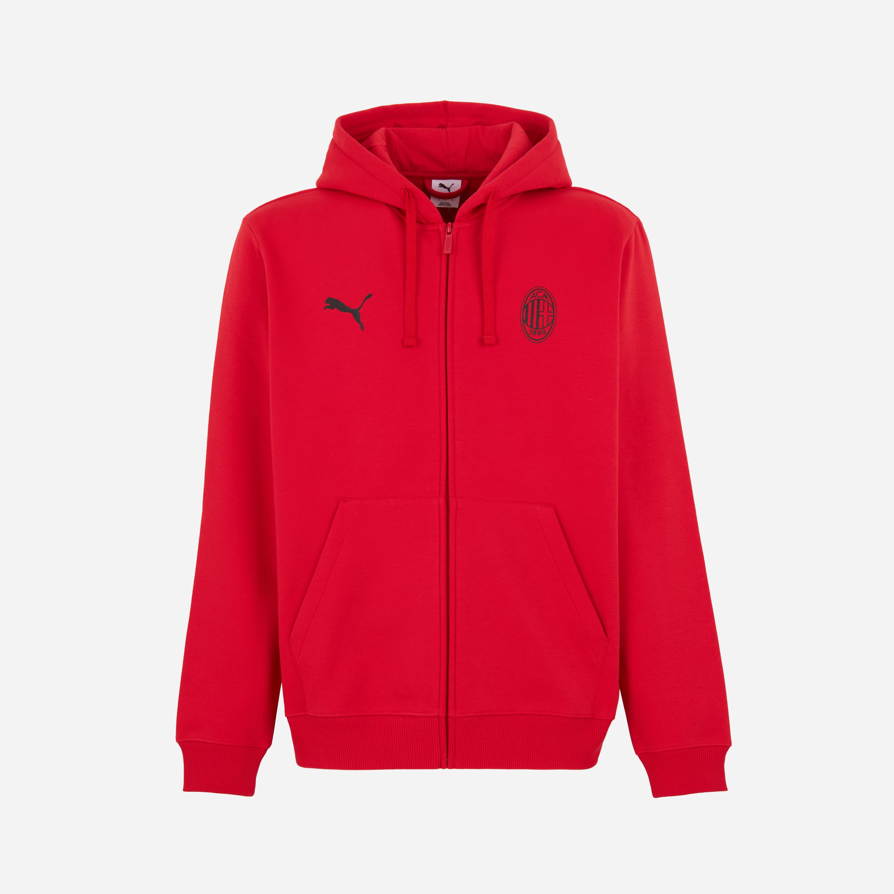 AC MILAN RED ZIP-UP SWEATSHIRT ESSENTIAL COLLECTION