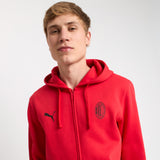 AC MILAN RED ZIP-UP SWEATSHIRT ESSENTIAL COLLECTION