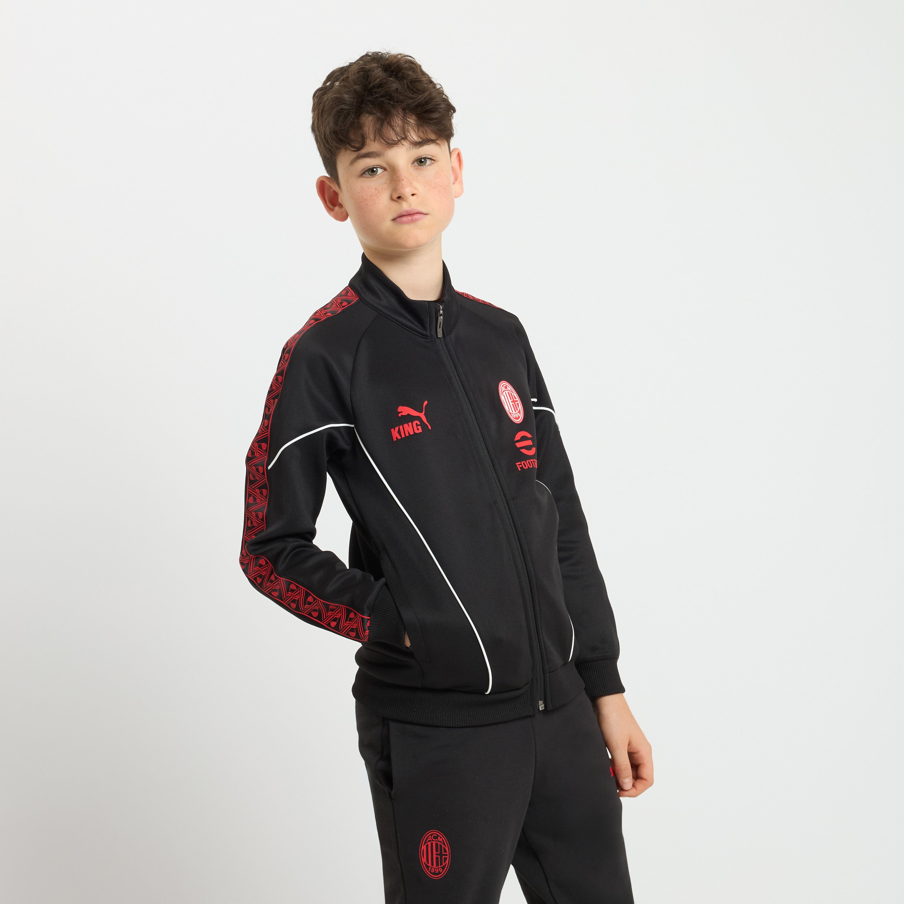 AC MILAN BLACK KIDS JACKET KING COLLECTION