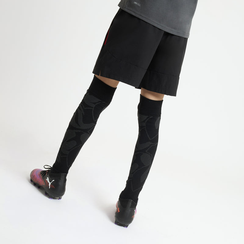 MILAN PUMATECH 2025/26 KIDS' BLACK SHORTS WITH POCKETS