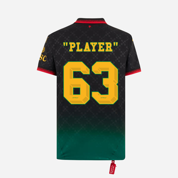 "PLAYER" 63  BLACK AUTHENTIC JERSEY PUMA X AC MILAN X OFF-WHITE™ 2024/25