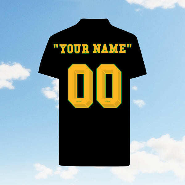 ''YOUR NAME'' 00 MAGLIA AUTHENTIC NERA  Puma x AC Milan x Off-White™ 2024/25