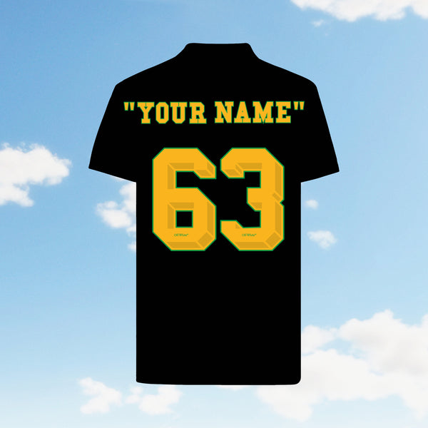 ''YOUR NAME'' 63 MAGLIA AUTHENTIC NERA  Puma x AC Milan x Off-White™ 2024/25