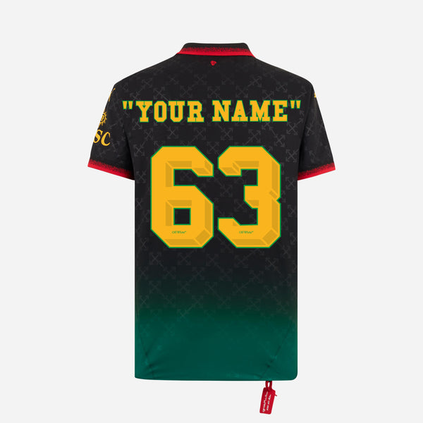 ''YOUR NAME'' 63  BLACK AUTHENTIC JERSEY Puma x AC Milan x Off-White™ 2024/25