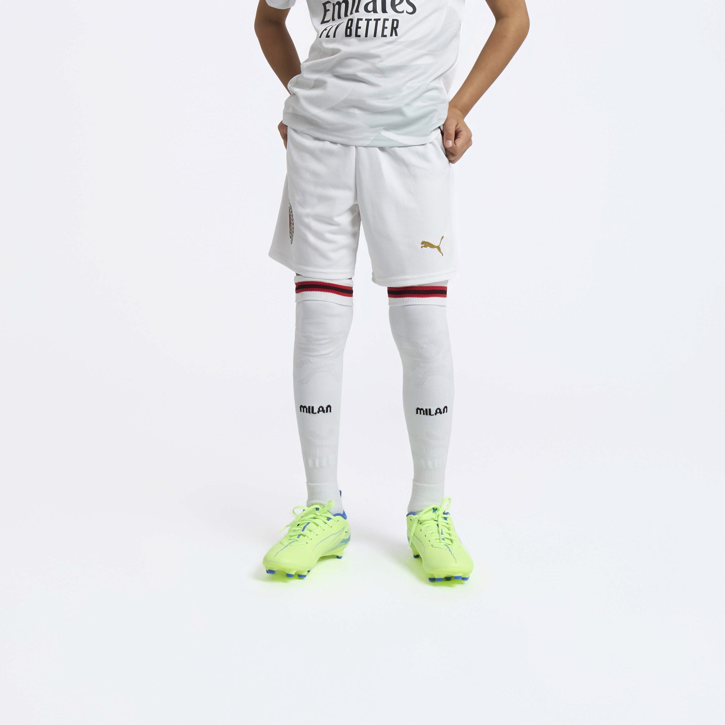 PANTALONCINI BIANCHI MILAN GARA AWAY 2026/27 BAMBINO
