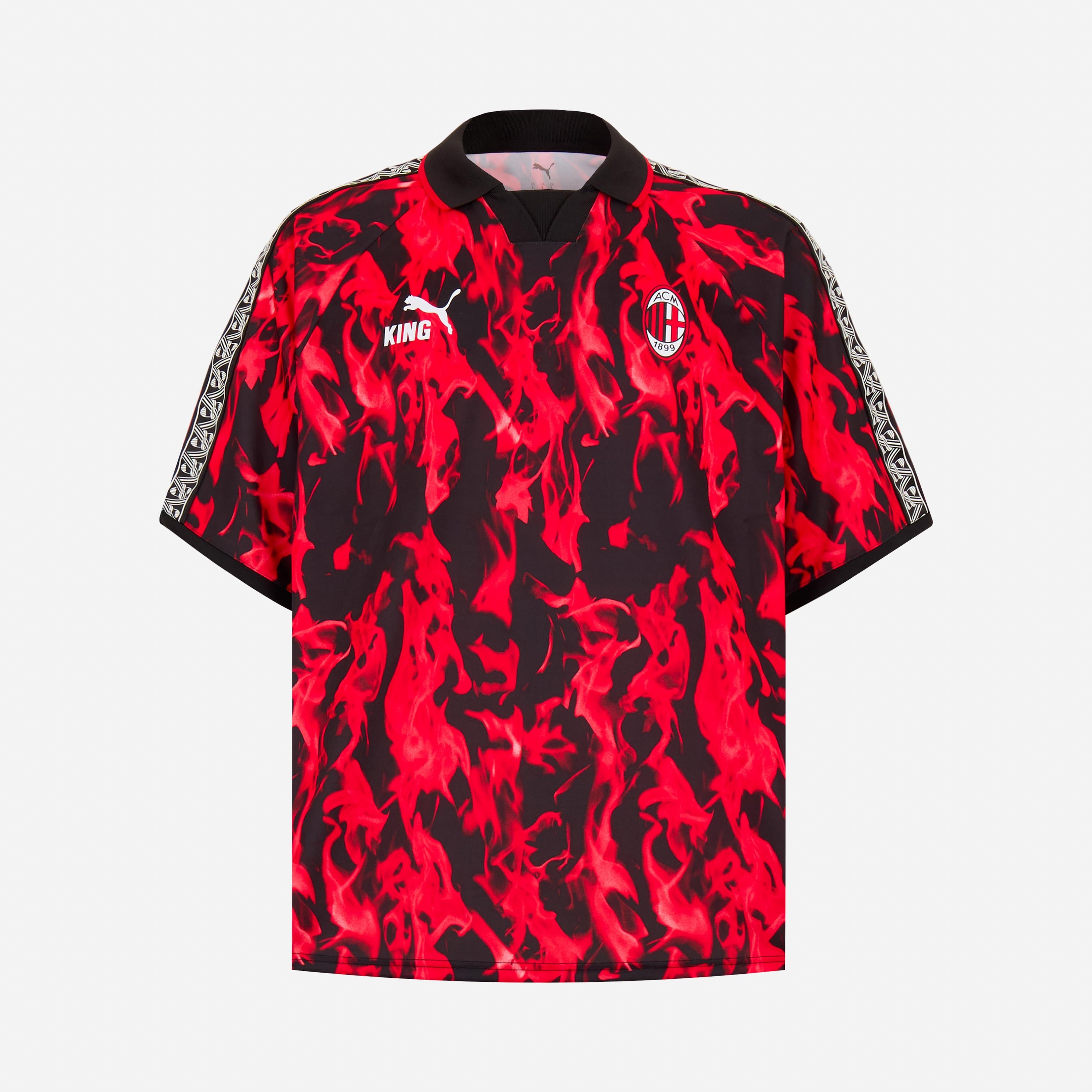 AC MILAN RED AND BLACK JERSEY KING COLLECTION