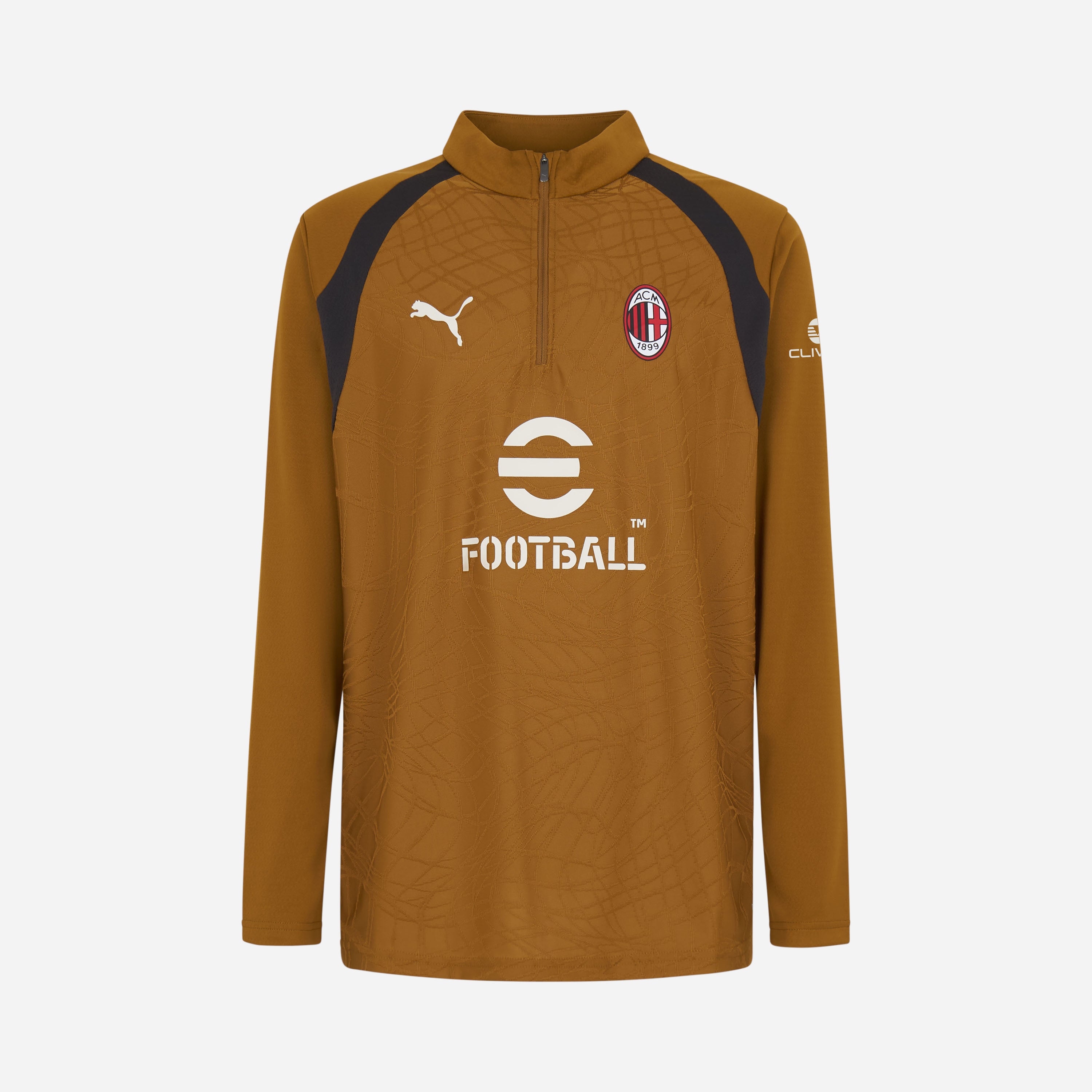 MILAN 1/4 ZIP LONG-SLEEVE TRAINING 2026/27 GOLD JERSEY