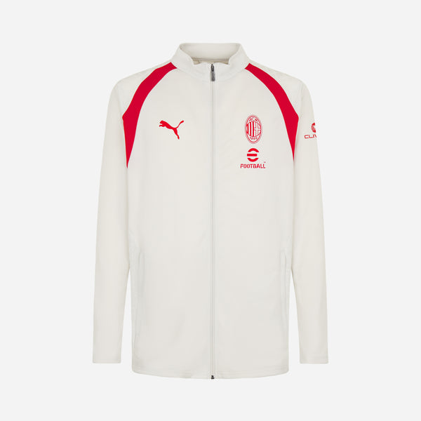 MILAN TRAINING 2026/27 WHITE JACKET WITH ZIPPER AND POCKETS | AC