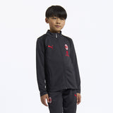 MILAN TRAINING 2026/27 KIDS' DARK GREY JACKET WITH ZIPPER AND POCKETS