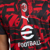 MILAN PREMATCH 2026/27 RED AND BLACK T-SHIRT