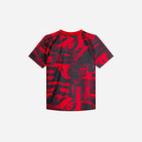 MILAN PREMATCH 2026/27 KIDS' RED AND BLACK T-SHIRT