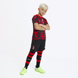 MILAN PREMATCH 2026/27 KIDS' RED AND BLACK T-SHIRT
