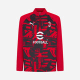 MILAN PREMATCH 2026/27 RED AND BLACK 1/4 ZIP TOP
