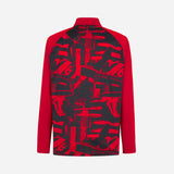 MILAN PREMATCH 2026/27 RED AND BLACK 1/4 ZIP TOP