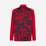 MILAN PREMATCH 2026/27 RED AND BLACK 1/4 ZIP TOP