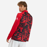 MILAN PREMATCH 2026/27 RED AND BLACK 1/4 ZIP TOP