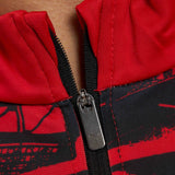 MILAN PREMATCH 2026/27 RED AND BLACK 1/4 ZIP TOP
