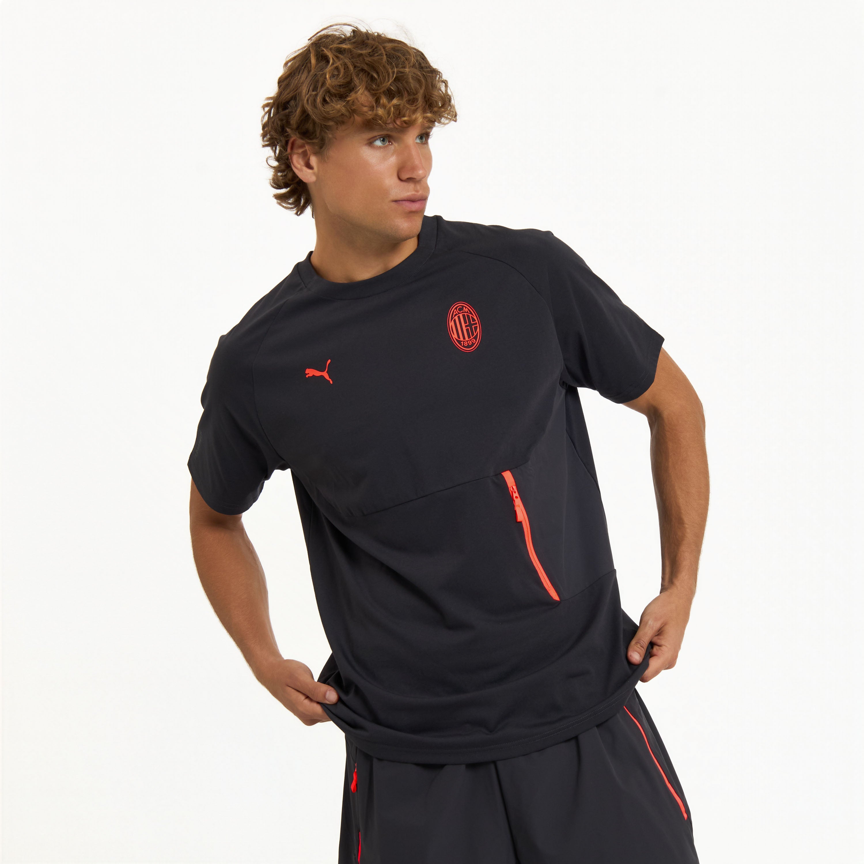 T-SHIRT GRIGIA SCURA MILAN PUMATECH 2026/27