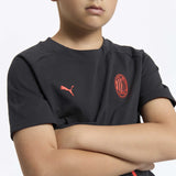 T-SHIRT GRIGIA SCURA BAMBINO MILAN PUMATECH 2026/27