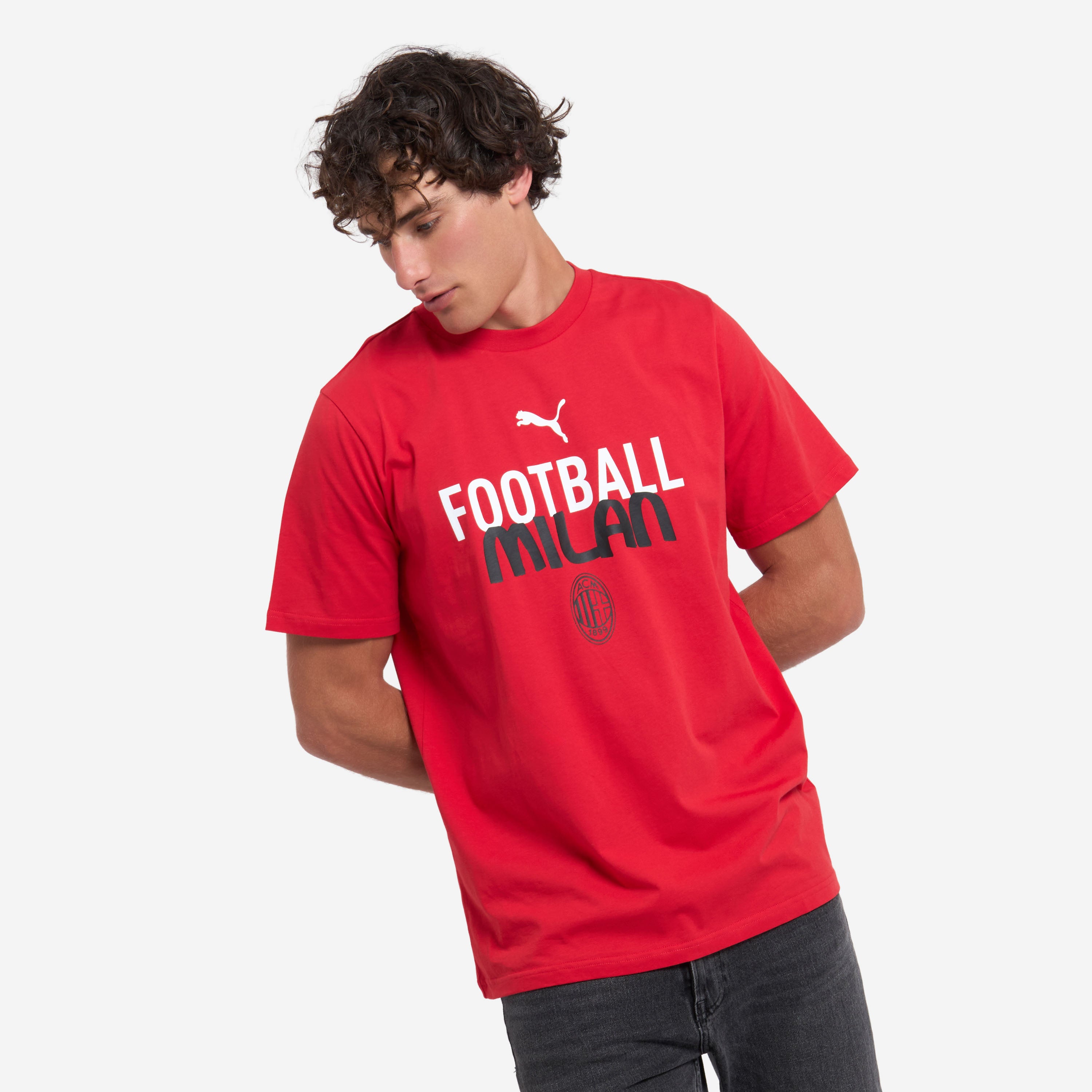 T-SHIRT ROSSA MILAN CULTURE