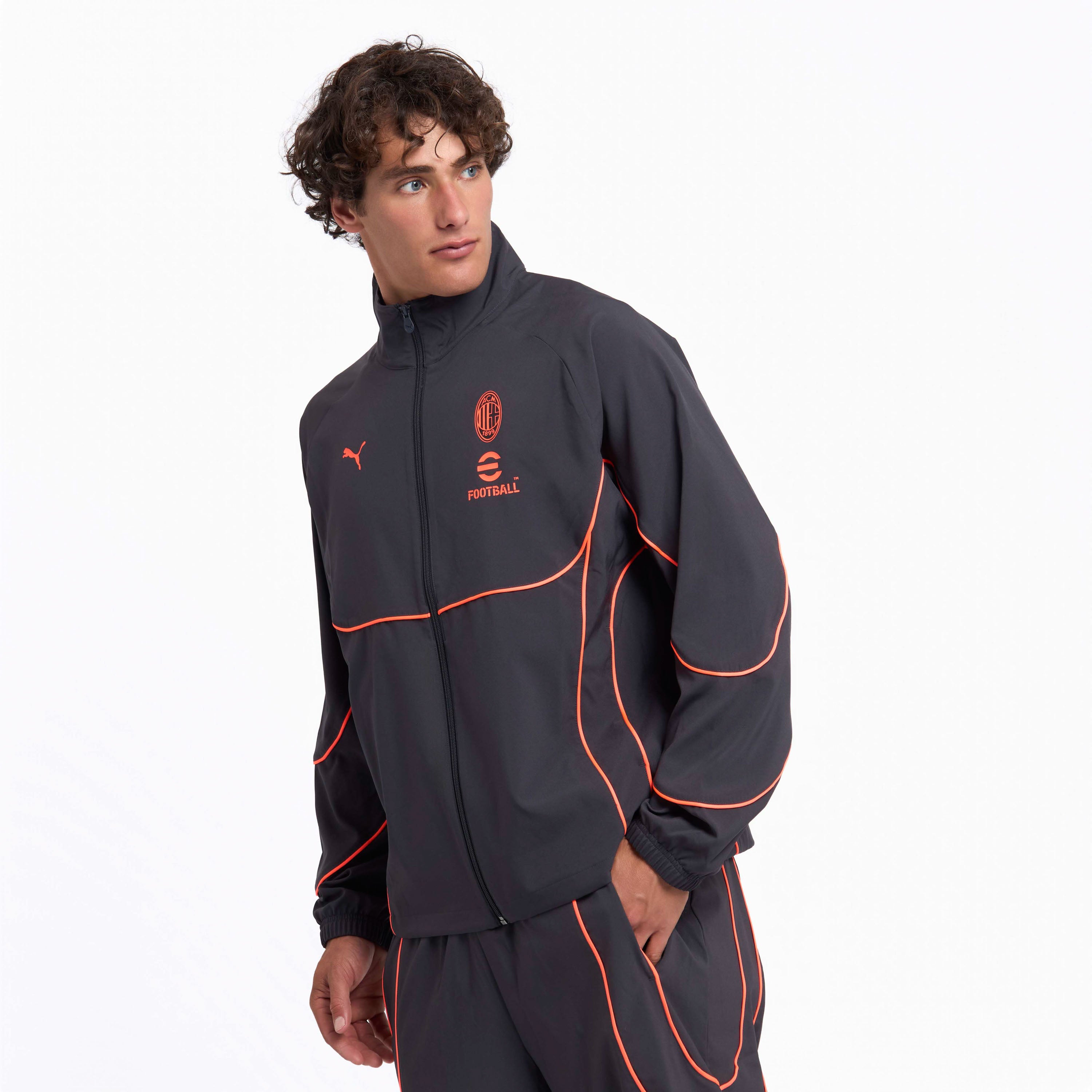 AC MILAN PUMATECH-X GREY JACKET