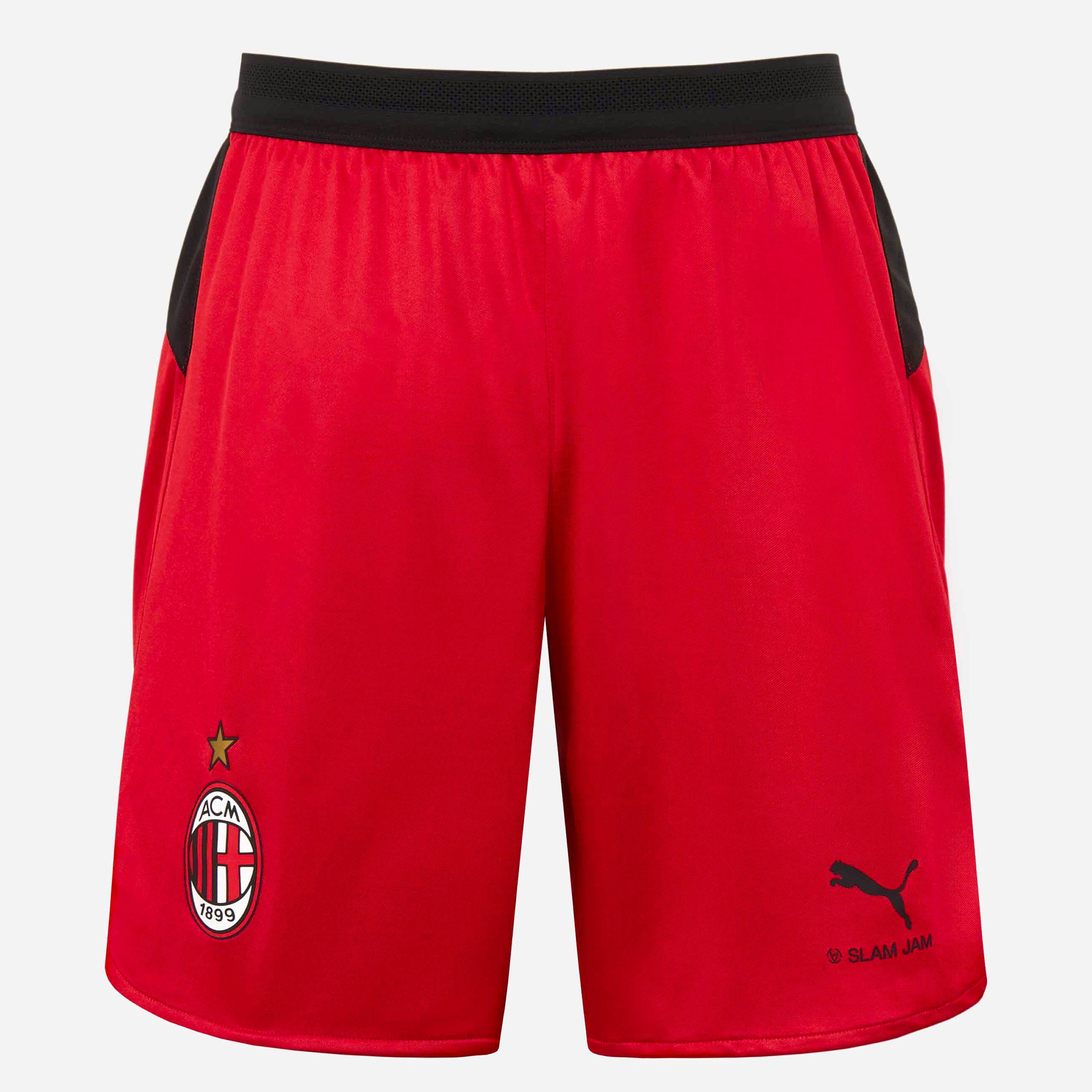 RED SHORTS PUMA X AC MILAN X SLAM JAM