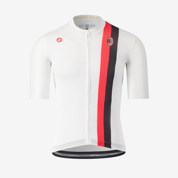 CASTELLI X AC MILAN WHITE CYCLING JERSEY