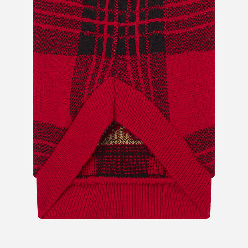 MAGLIONE TARTAN DI NATALE PER CANI MILAN