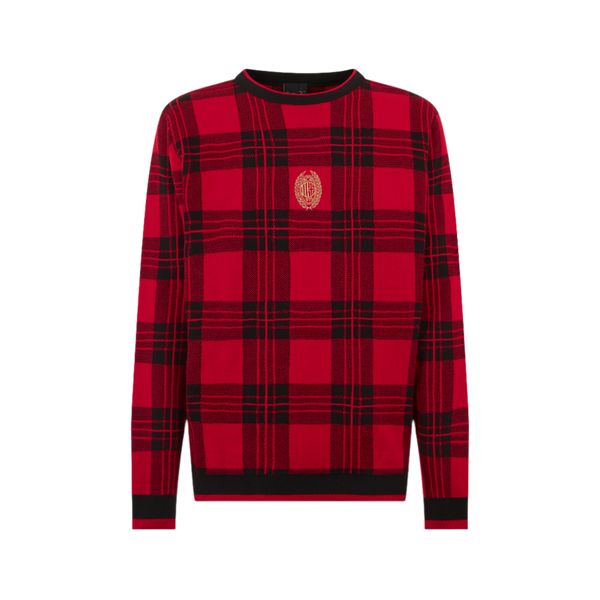 AC MILAN TARTAN CHRISTMAS JUMPER