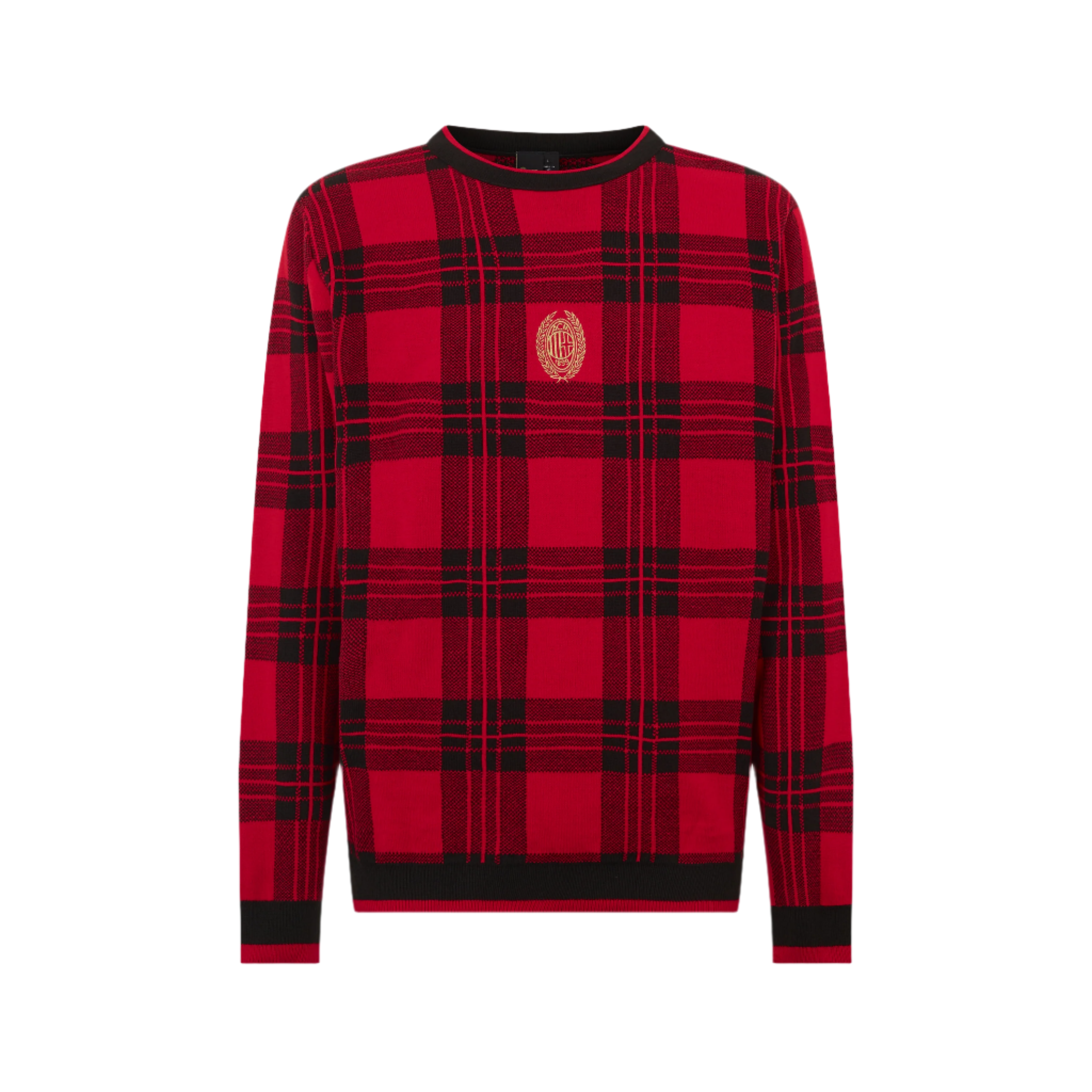 AC MILAN TARTAN CHRISTMAS JUMPER
