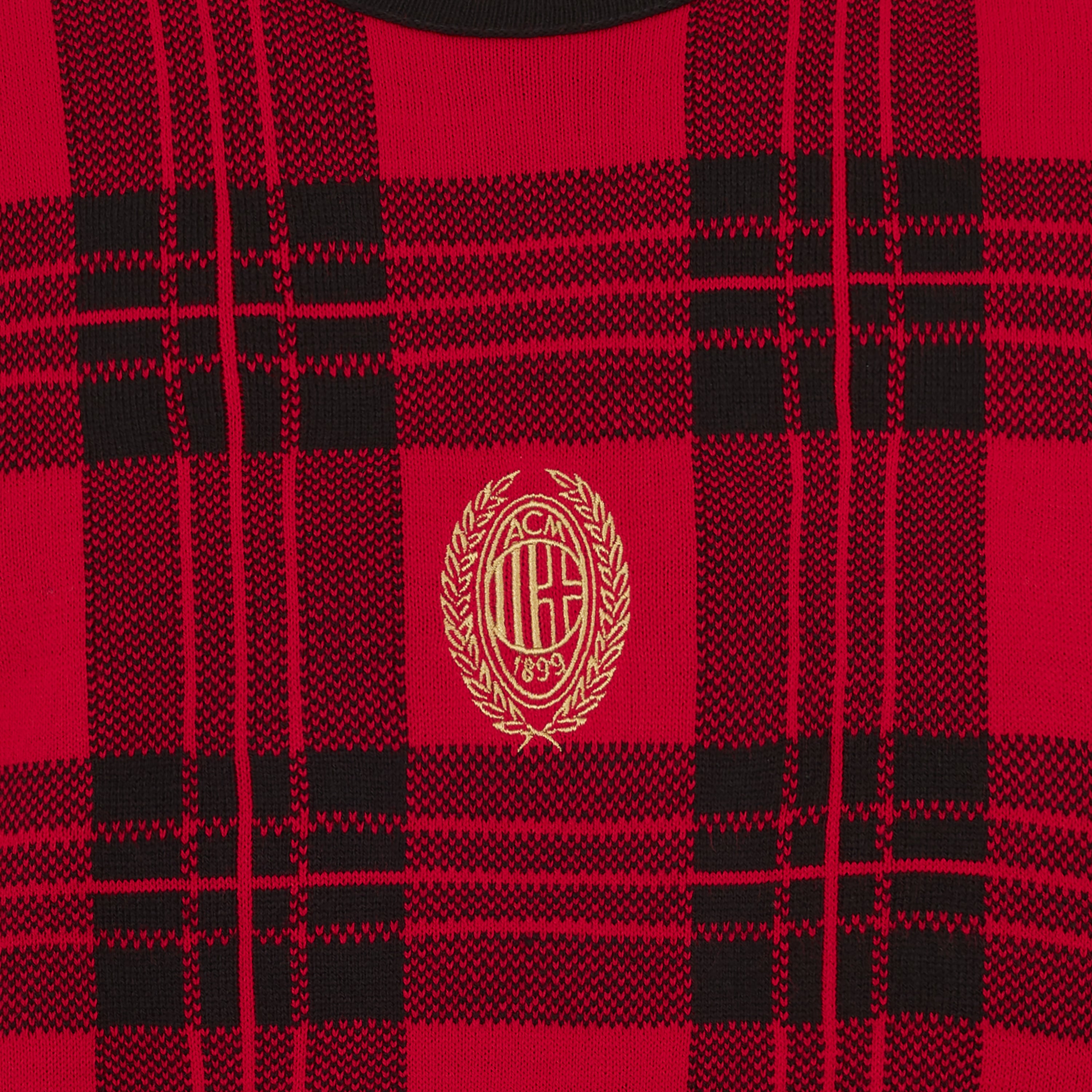 AC MILAN TARTAN CHRISTMAS JUMPER